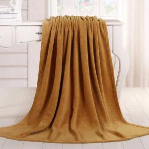 King Size Cotton Hotel Blanket Plain Style For Long Term Use