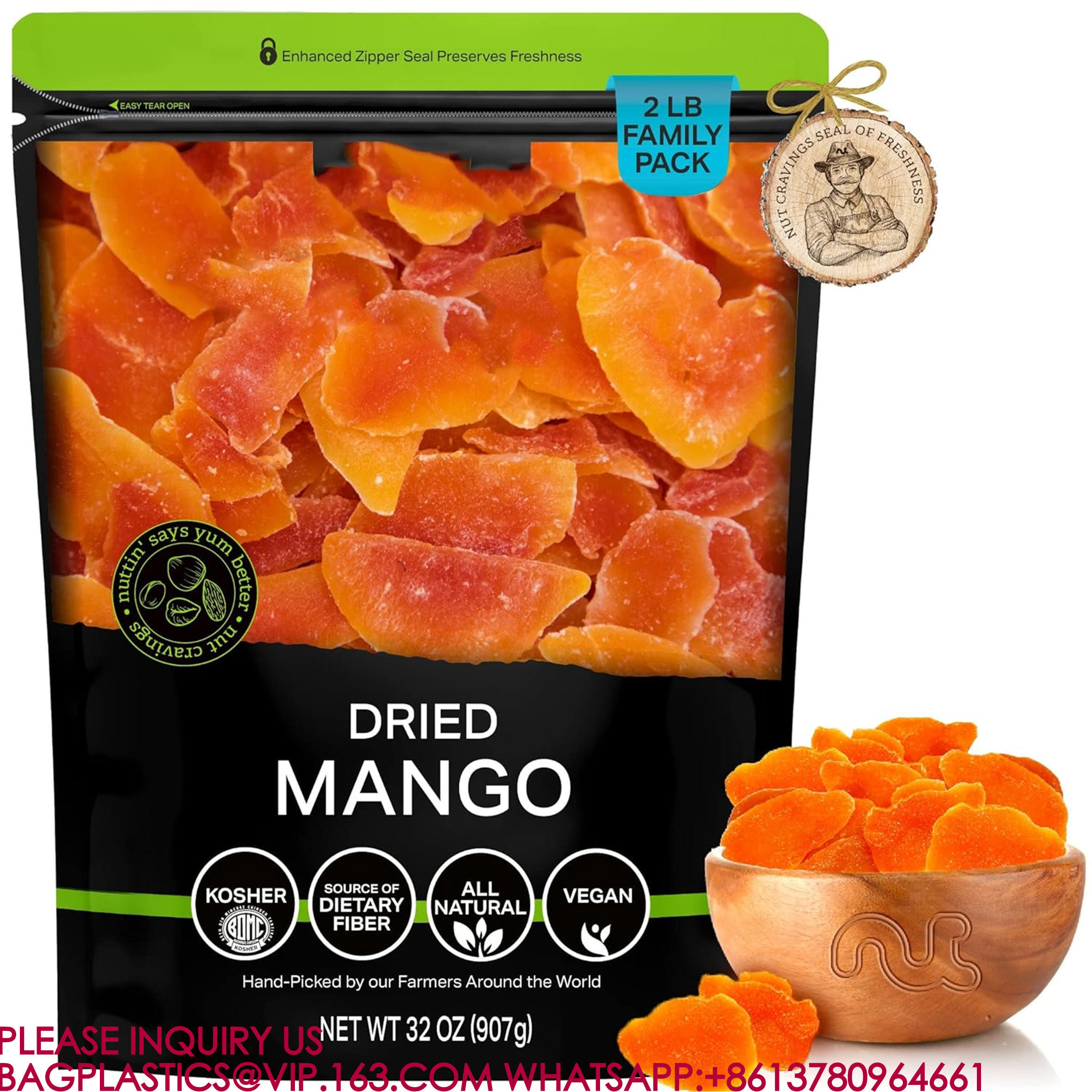 Biodegradable Pouches Zipper Lock Aluminum Bag Coffee Tea Dried Fruit Snack Packing Bag
