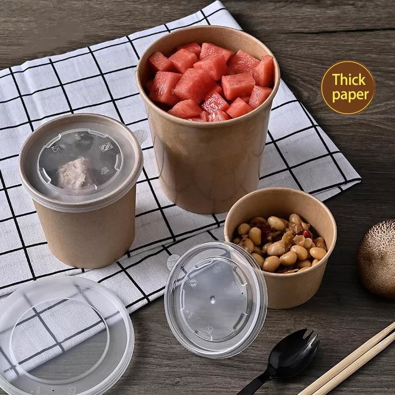 Professional Factory Disposable Yogurt Stackable 16oz Sturdy Disposable Soup Bowls