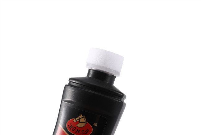 Premium Black Liquid Shoe Polish 75 Ml / 2.46 Fl. Oz. Instant  Instant Leather Wax With Sponge Applicator Included