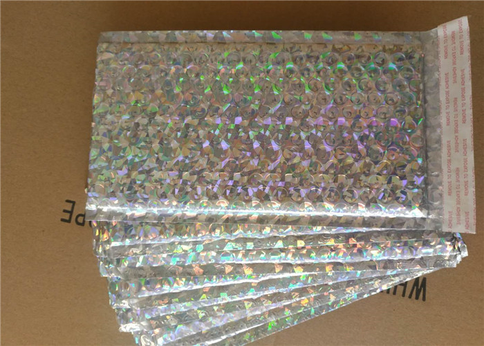Shiny Holographic Bubble Envelopes , Express Packing Holographic Poly Mailers