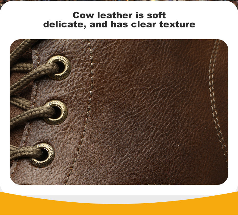 Kevlar Midsole Rubber Work Shoes In Brown Cowhide For Superior Safety Features