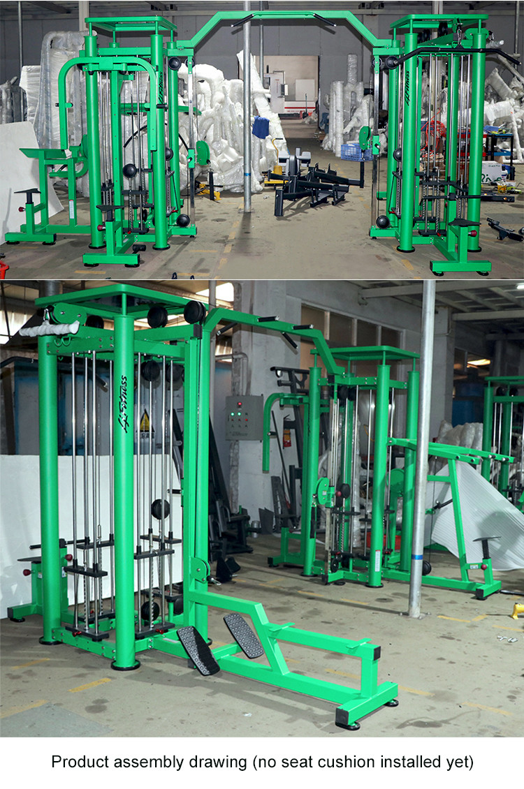 8 Station Multi Gym Equipments / Commercial Grade Multifunction Gym Machine