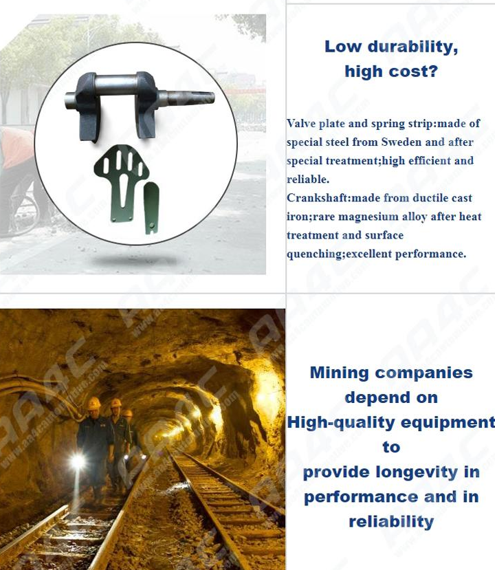 AA4C Reciprocating Portable mining industry piston diesel air compressor outdoor air pump workshop air source AA-W1.8/5