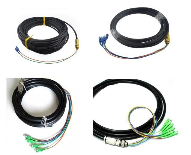 Outdoor armored Fiber optic Ftth patch cord 