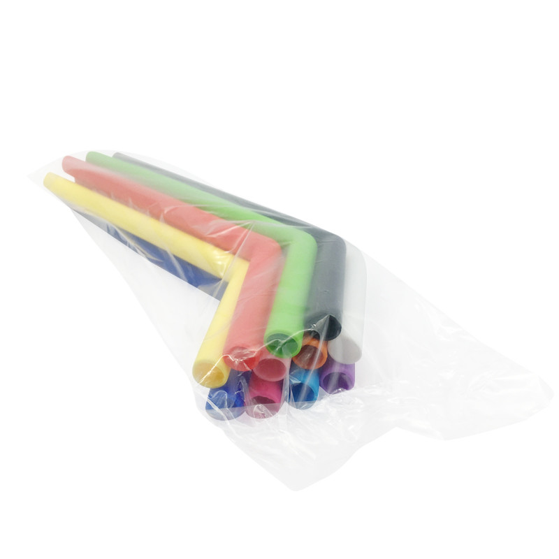 Diameter 0.85cm Silicone Reusable Drinking Straws Flexible And Resistant For Tumbler
