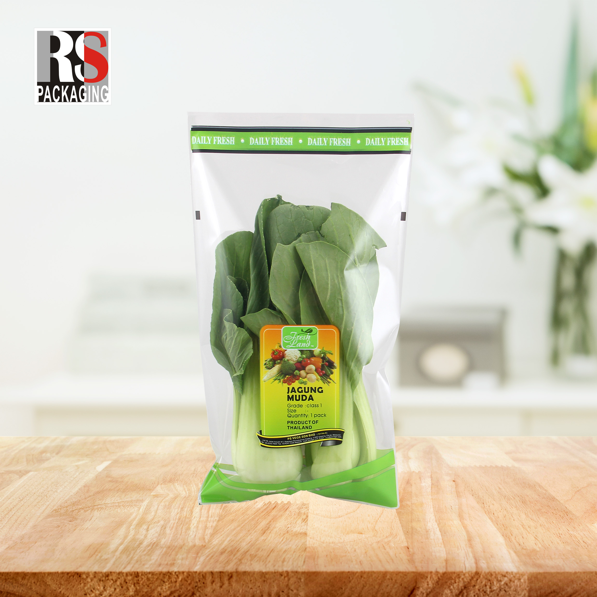 Environmental Friendly Bopp Packaging Bags For Bakery Bread Vegetable And Cookie