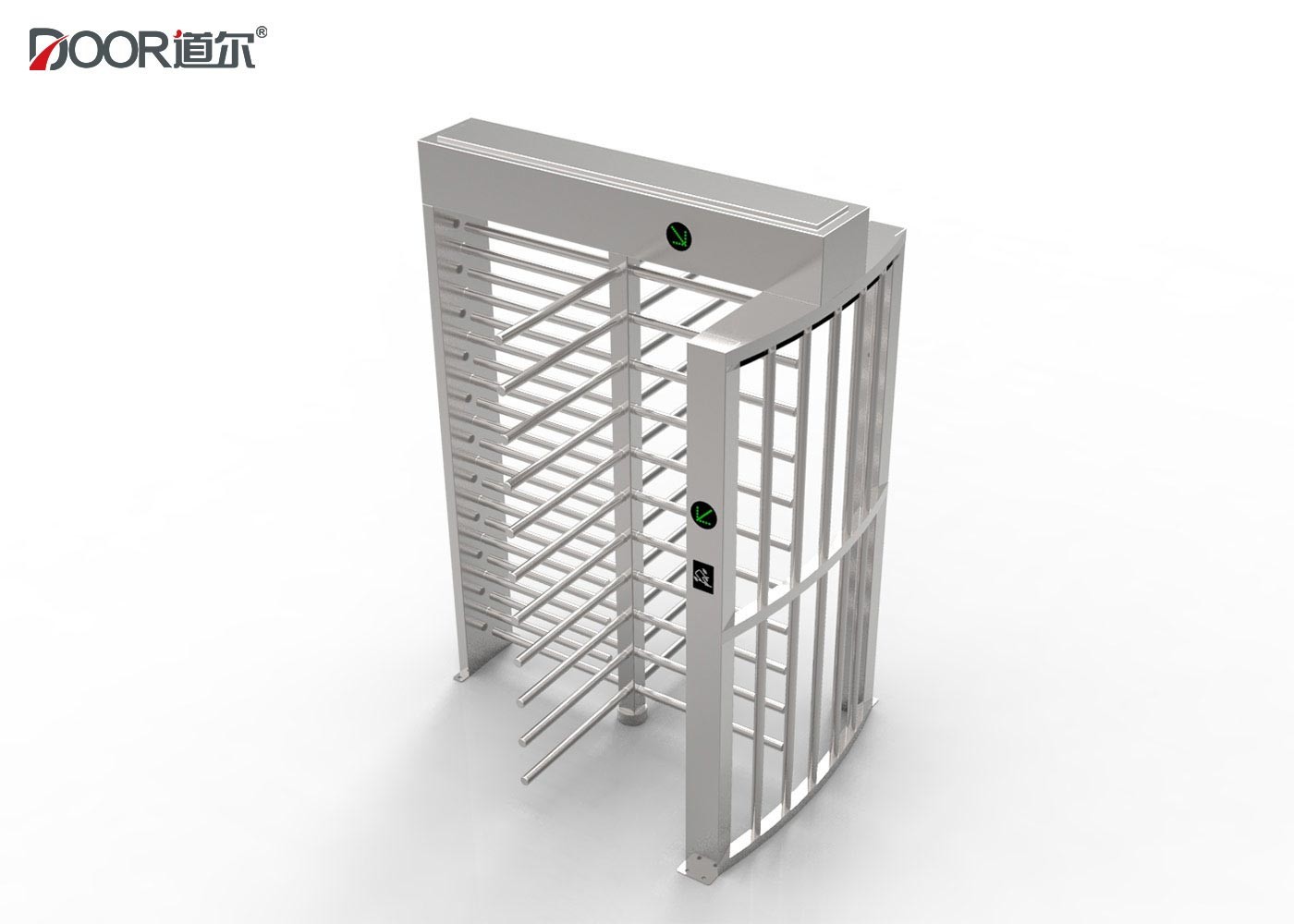Ac220v/110v Full Height Turnstile Single Access Control Turnstile Gate High Speed