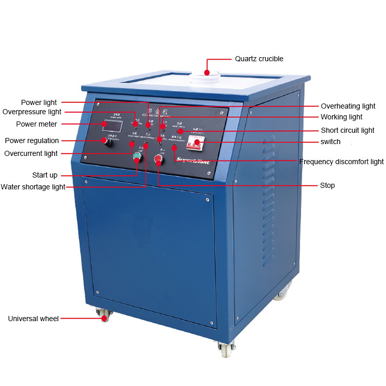 CE 2800C Temp 25A High Temperature Melting Furnace For Gold