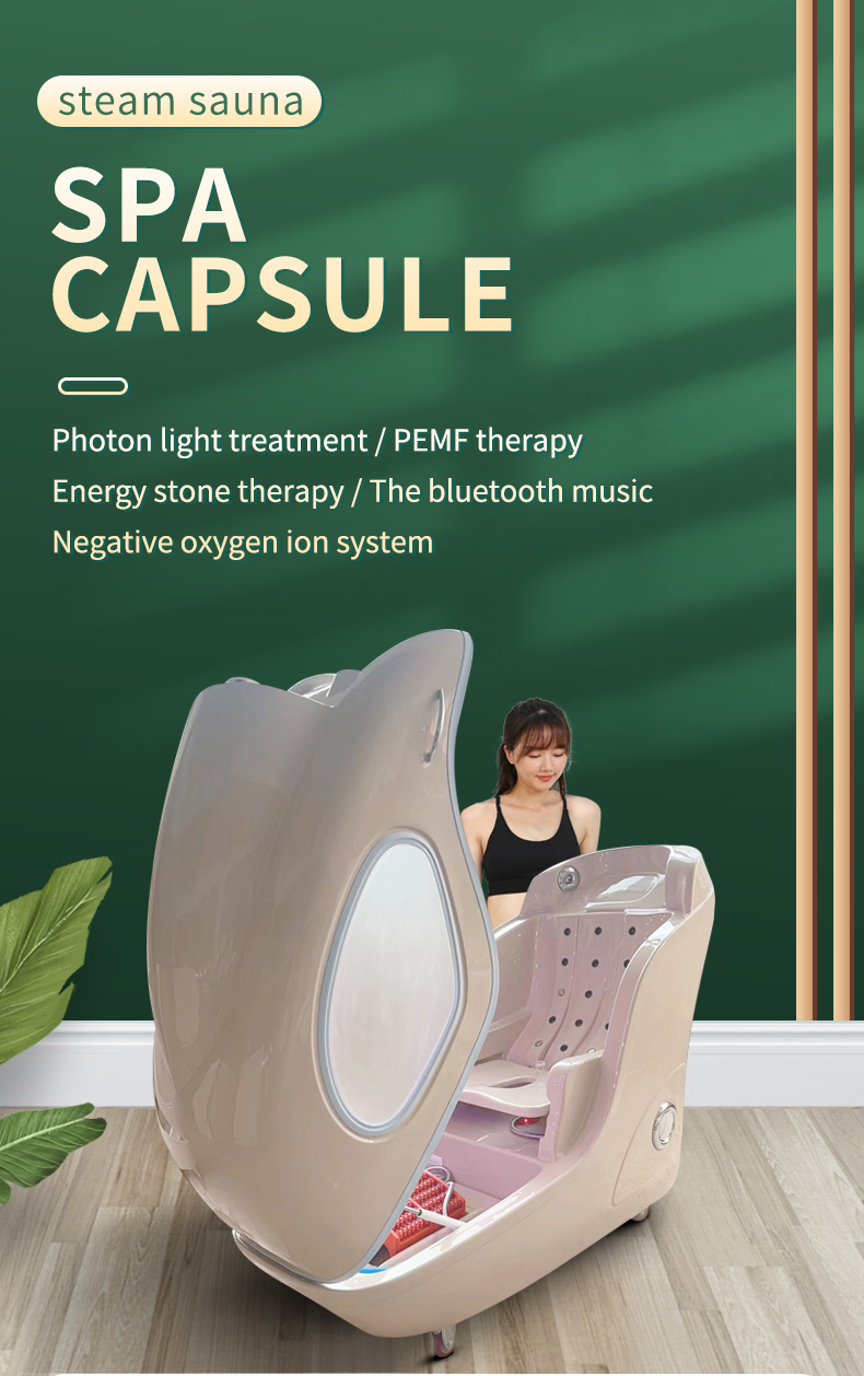 Waterproof Ozone Therapy Capsule Herbal Steam Bath Spa Treatment