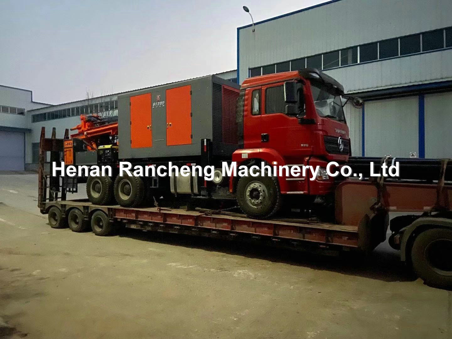 Truck Water Well Drilling Rig 260m Depth 155KW Load Vehicle Engine 20T Weight