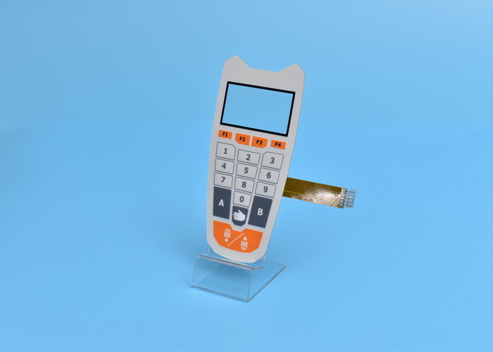 Keyboard Flexible Membrane Switch Fpc With Clear Window / Irregular Contour