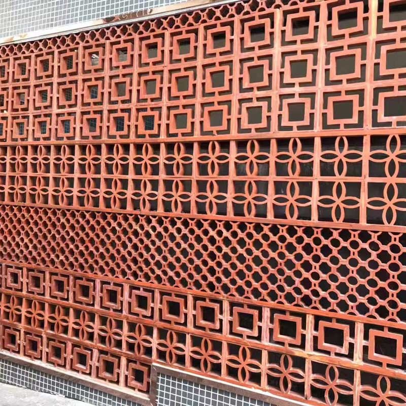Outdoor Terracotta Clay Hollow Bricks Handmade Ventilation Terracotta Screen Wall Blocks