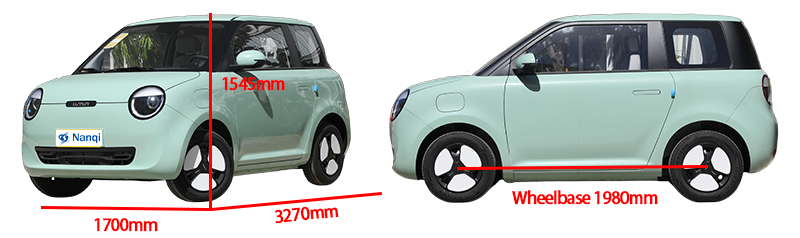 2022 2023 Changan Lumin Car 155km 205km 210km 301km Mini 4 Seater Hatchback