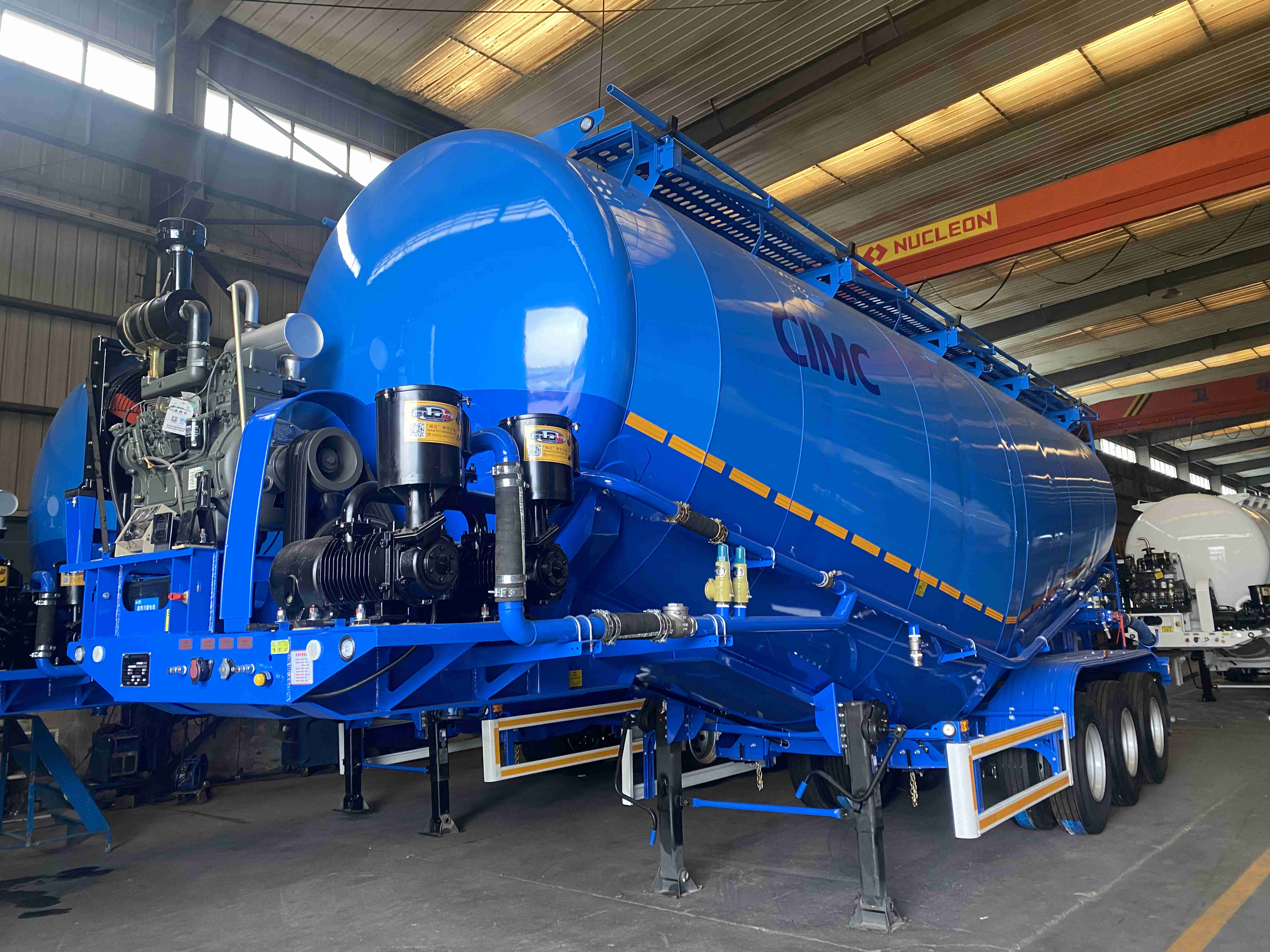 3-Axle Semi-Trailer for Cement Chinese Offers Paint Electrophoresis KTL Powder Coating