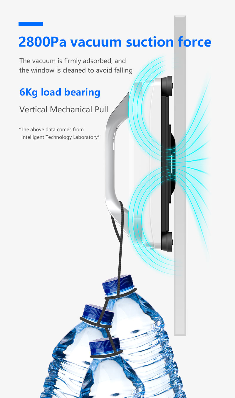 500mAh Battery Capacity App-Controlled Robot Vacuum for Glass Windows Cleaning in 2023