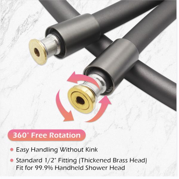79 Inches Flexible Hand Held Shower Hose Anti Kink