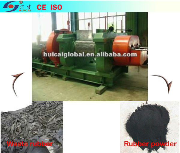 Durable Rubber Tire Crusher Machine for Waste Tires Recycling Plant Weight KG 11000 KG