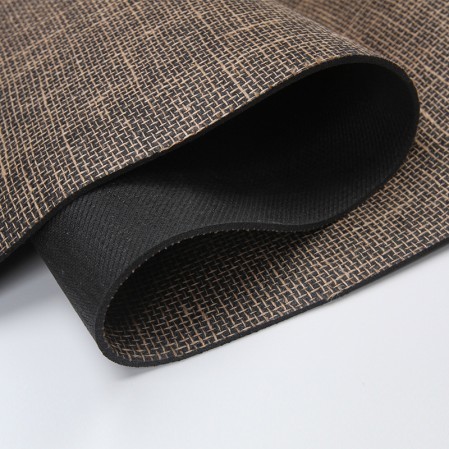 Natural Organic Non Toxic Ecofriendly Jute Cotton Yoga Mats With Custom Logo Natural Rubber Anti-Tear
