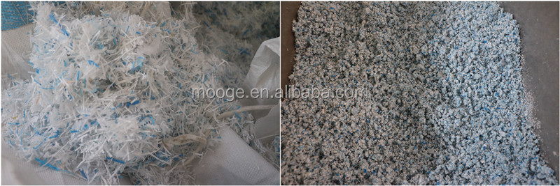 Recycling HDPE Plastic Film Agglomerator 1000KG/H PET Granulator