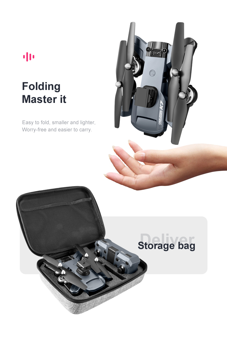 Smart GPS Optical Flow Quadcopter Drone with Obstacle Avoidance and Image Transmission Distance of 200M