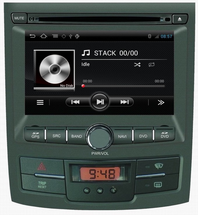 Ouchuangbo Ssangyong Kororando S150 Platform Android 4.0 DVD Player GPS Navi Radio MP3 EQ
