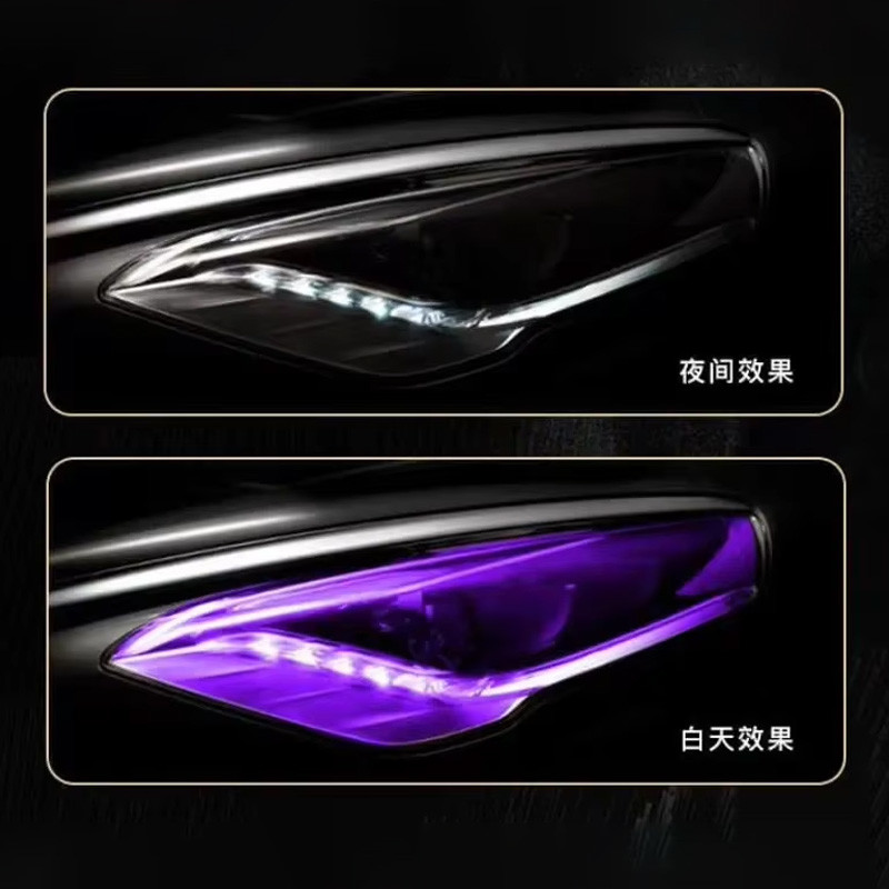 6.5mil TPU Black Headlight PPF For Car Lamps Protection 30cm X 15m
