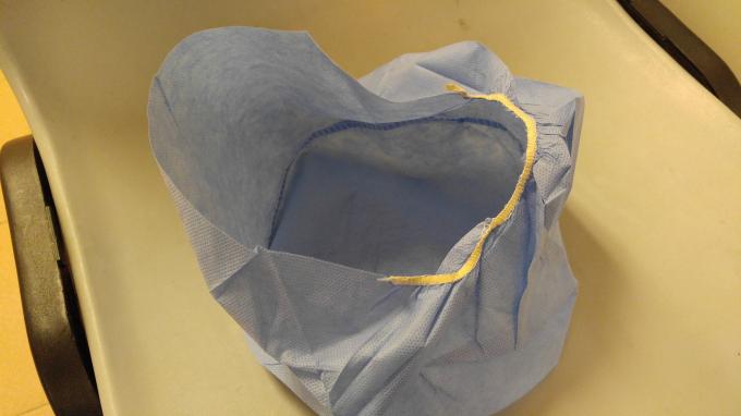 Colorful Disposable Head Cap SMS Blue OT Cap With Or Without Peak With Elastic In Back