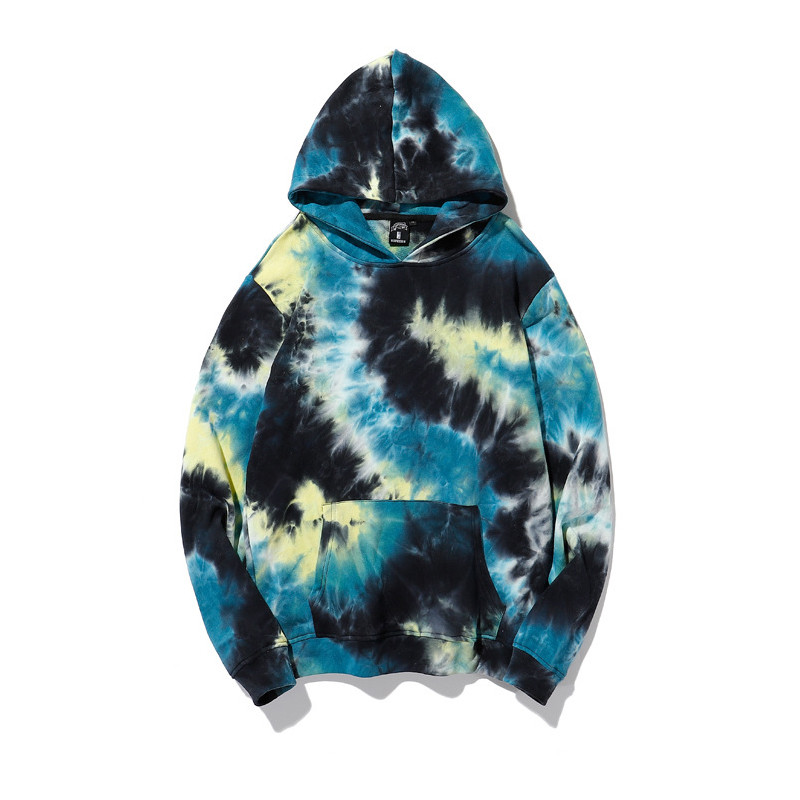 GRS Winter Long Sleeve Unisex Tie Dye Hoodies For Women And Men