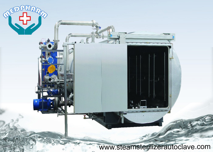 Super Heated Hot Water Spray Pass Through Autoclave For IV Solutions