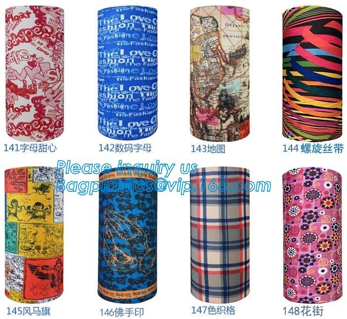 multi choice women head scarf printed colorful face mask custom logo/size bandana,Sport Strapping Seamless Custom Gaiter Whi