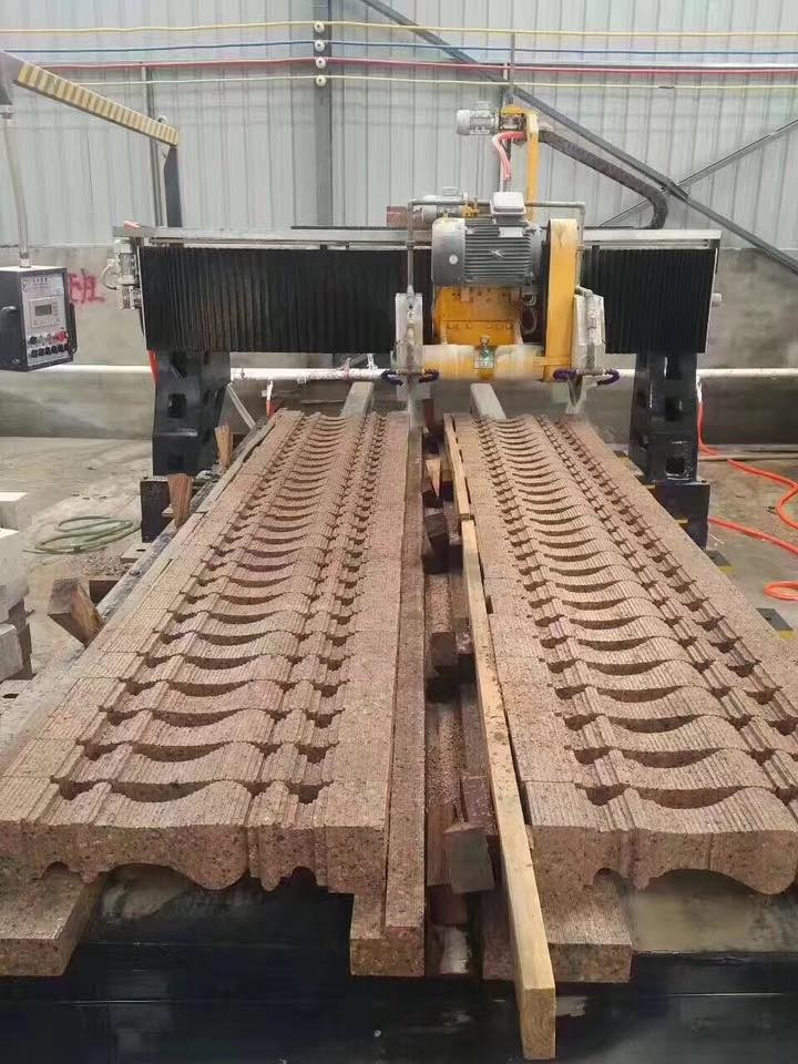 1800x3500mm Trolley PLC Control Stone Linear Profiling Machine Gantry Type