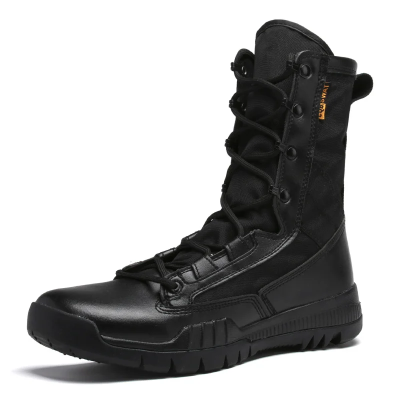 Wholesale Outdoor Desert Shoes Breathable High Top Boots Thick Sole Men's Tactical Boots
