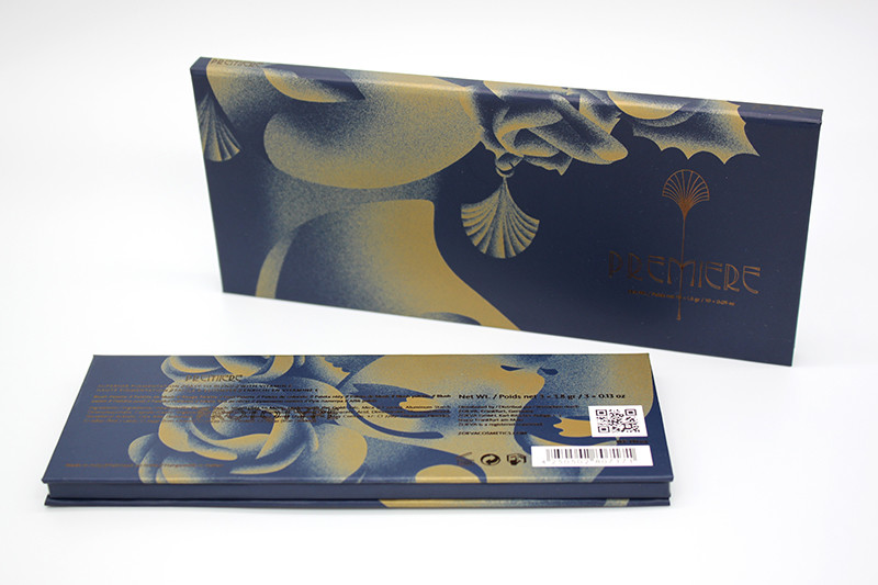 Paper Empty Small Magnetic Makeup Palette Laminated With Sleeve