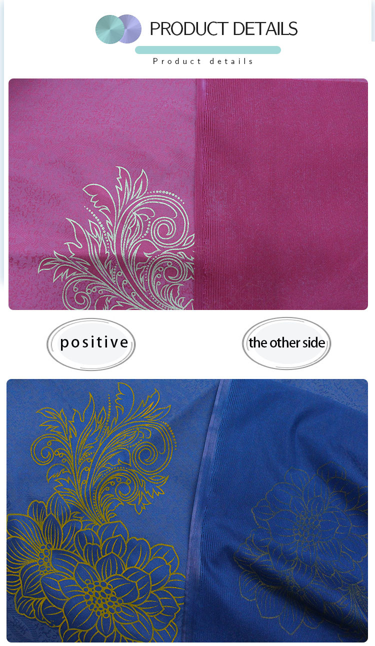 Custom Printed Mattress Ticking Tricot Knit Fabric 110gsm