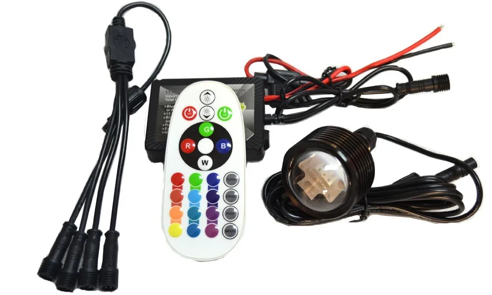 IP68 27W Boat Drain Plug Light COB Drain Plug Underwater Light