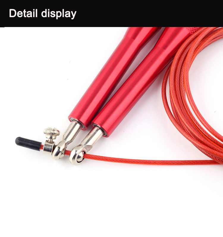 Ball Bearing Crossfit Jump Rope For Beginners Adjustable Steel Coated