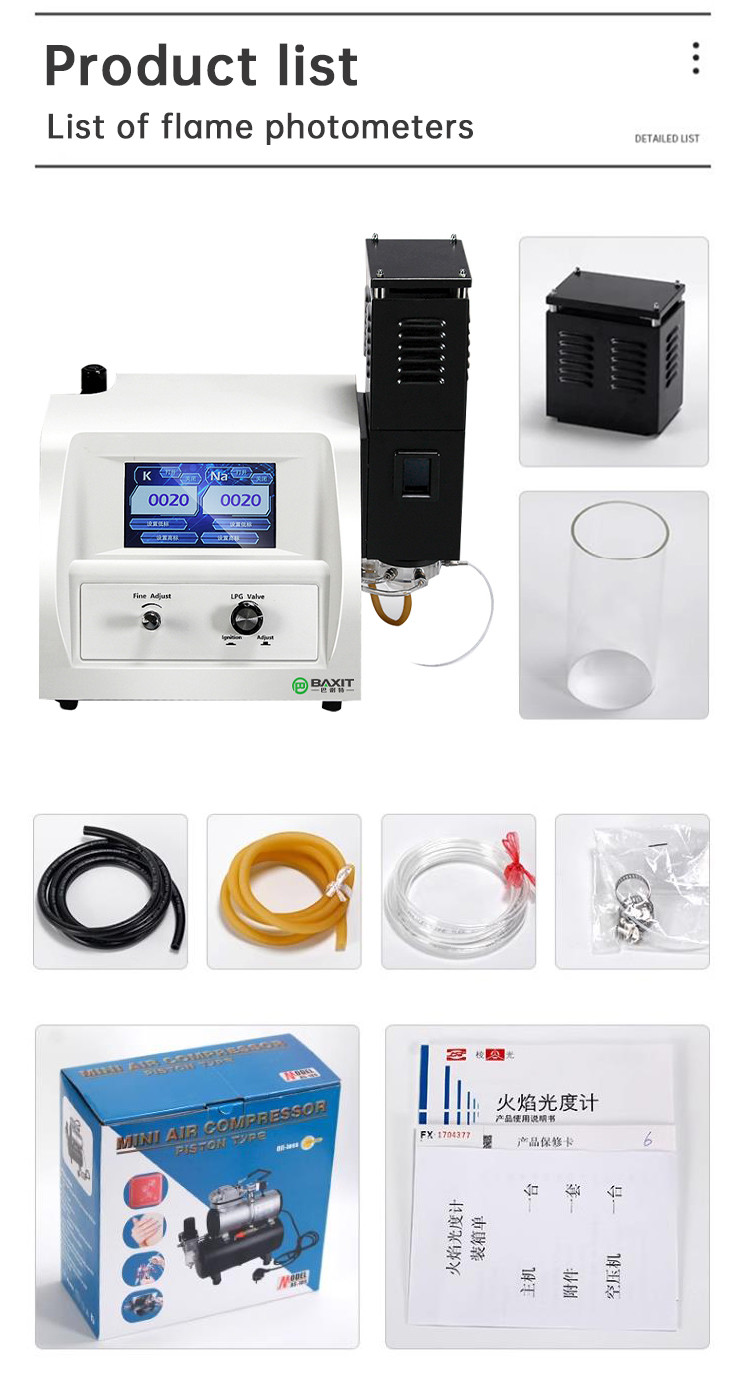 Stability Automatic FP6430 K Na Li Digital Flame Photometer