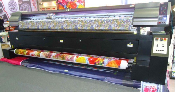 Large Format Dye Sublimation Fabric Printer Cmyk Color For Transfer Paper