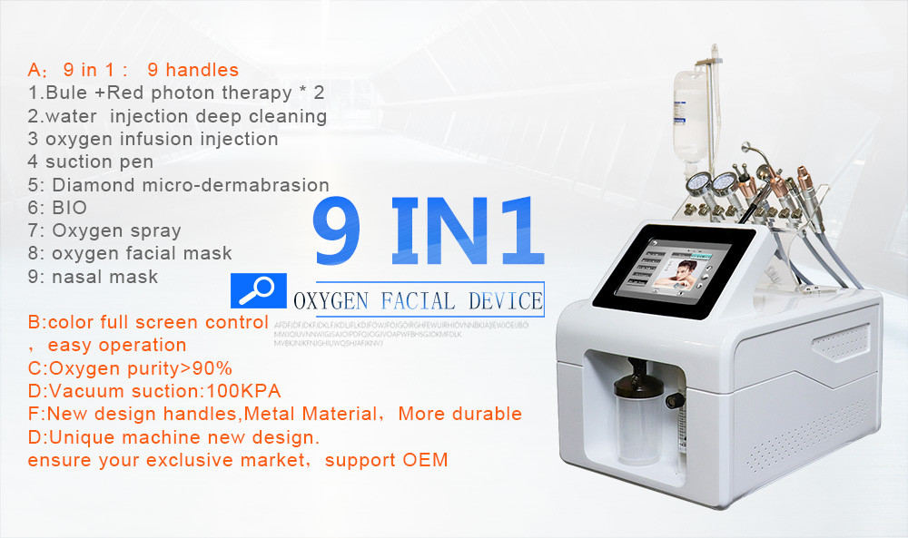 Hydra Aqua Jet Facial Machine 8 In 1 Skin Oxygen Therapy Device