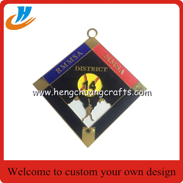 Soft enamel metal medals,zinc alloy die casting 60mm medal with silver plated