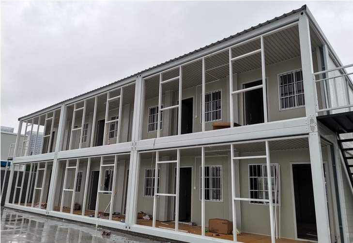 Customized Expandable Container House 2 Story Container Home Prefabricated For Construction