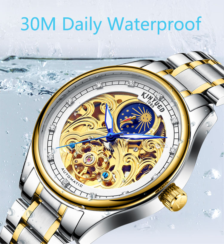 Classic Fashion Tourbillon Mechanical Watch 40mm Dial Diameter Buckle Clasp