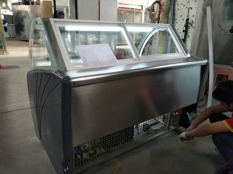 Portable Popsicle Ice Cream Display Fridge With Customized Logo