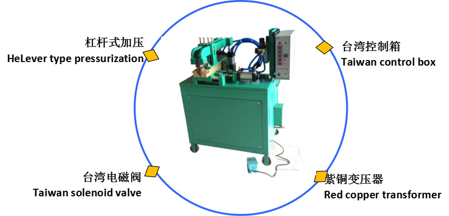 JE-50 High Power Butt Welding Machine Pneumatic For Lighting Processing
