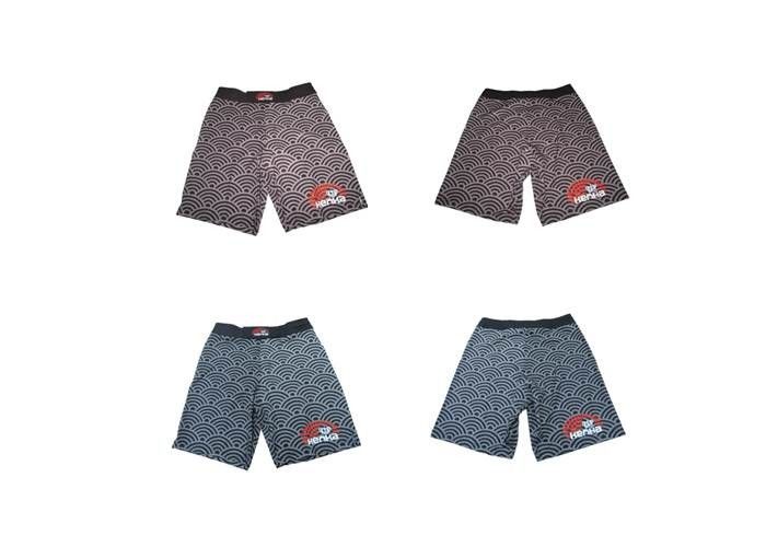 Colorful Sublimated Printed Board Shorts Custom Microfiber Fabric Wave Stripe