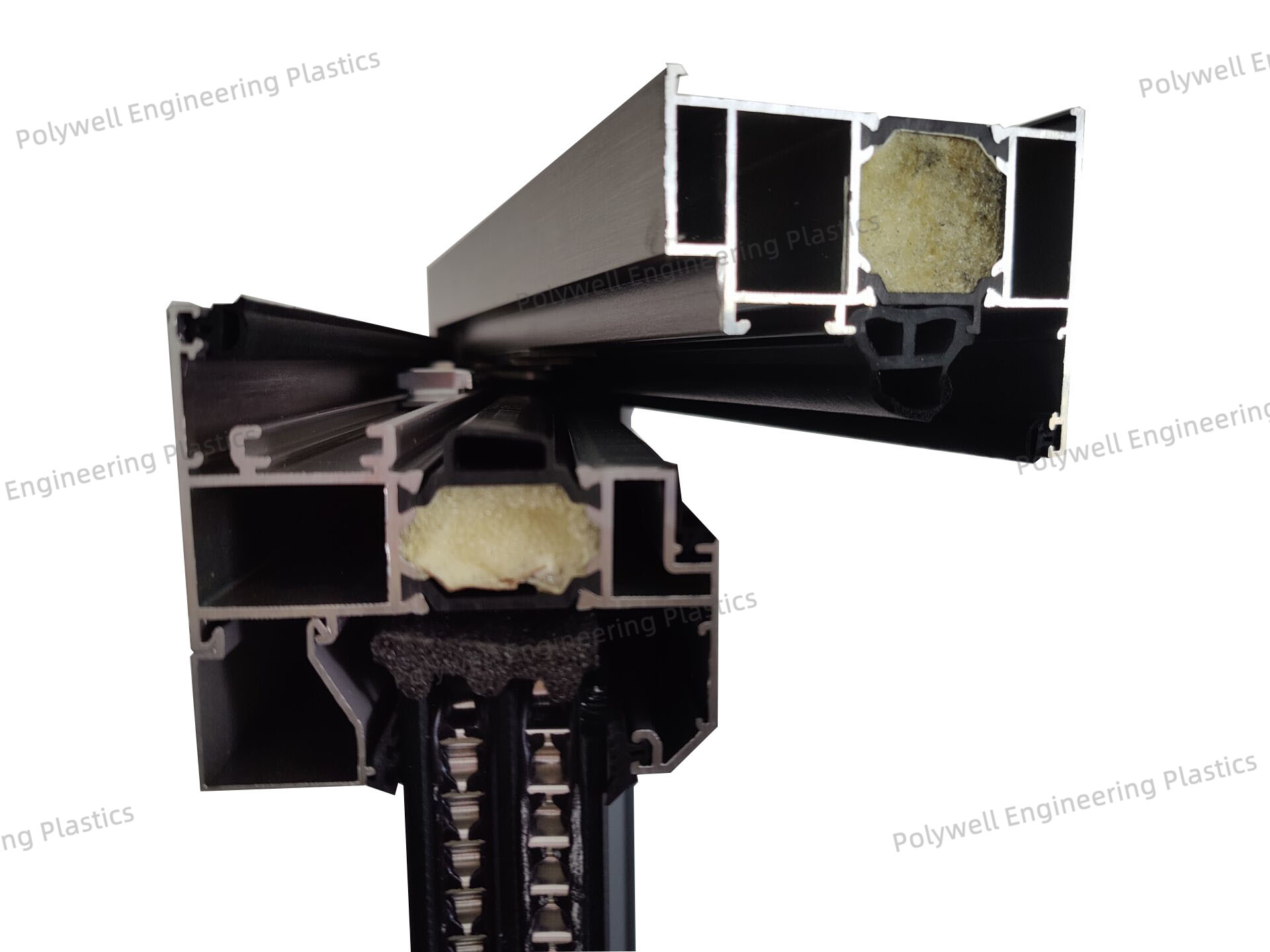 70mm Single Screw Extruder Produce Polyamide Profile Insert Into Aluminum System Window