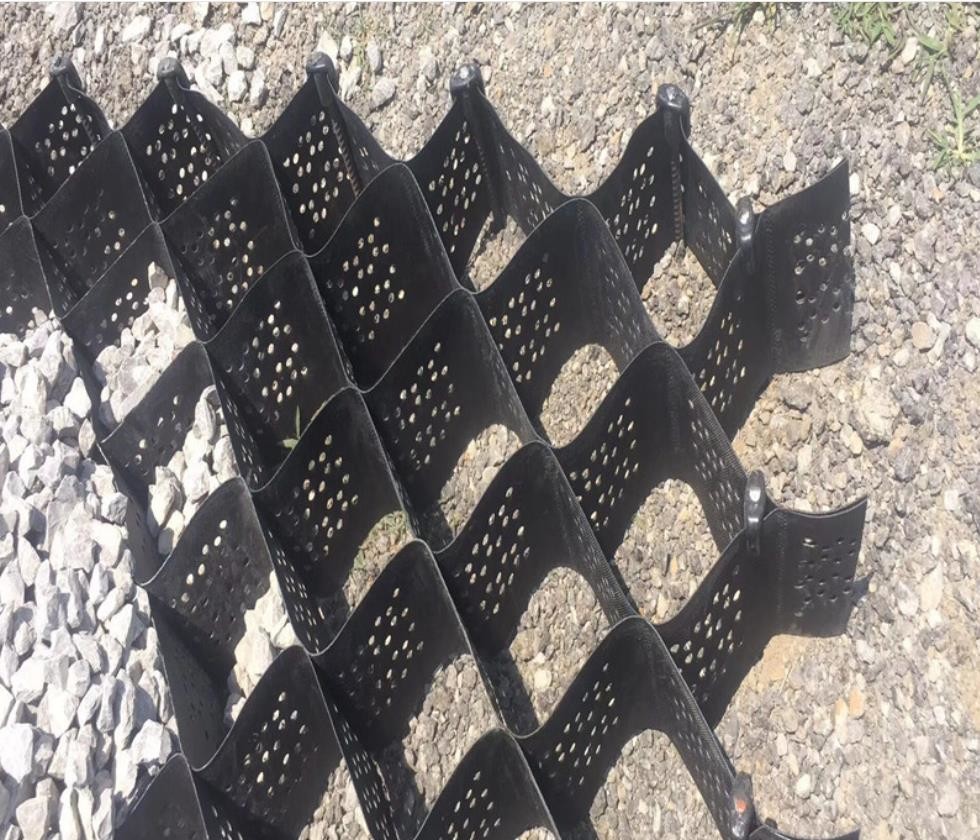 250mm Slope Protection Geocell Erosion Control For Road Construction