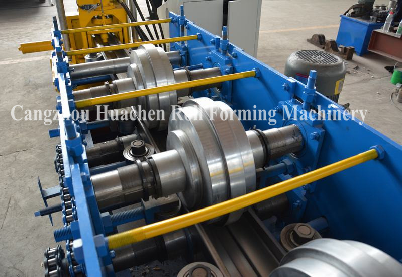 High Precise Roll Forming Machinery Shutter Door Frame 17 Rows 45# rollers