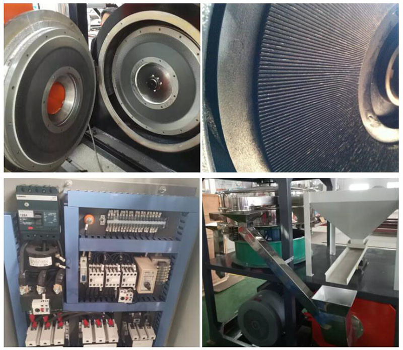 SUS304 Plastic PVC PP PE Auxiliary Machine Pulverizer Mill Plastic Grinding Machine